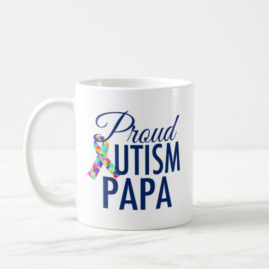 Mug Papa de l'autisme fier (Gauche)