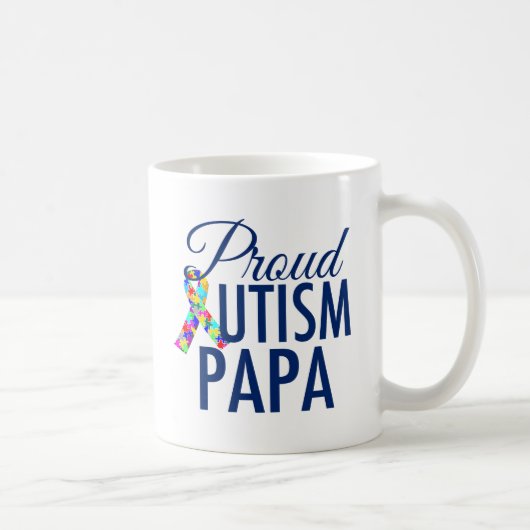 Mug Papa de l'autisme fier (Droite)
