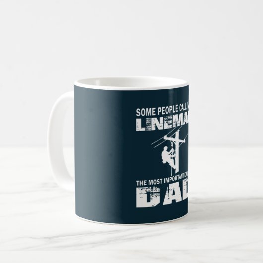 Mug Papa de monteur de lignes (Devant gauche)
