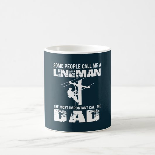 Mug Papa de monteur de lignes (Centre)