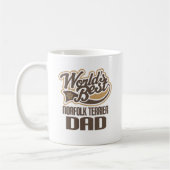 Mug Papa de Norfolk Terrier (mondes meilleurs) (Gauche)