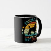 Mug Papa De Poodle Comme Un Père Régulier Mais Père Gl (Devant droit)
