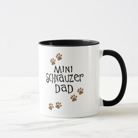 Mug Papa de Schnauzer miniature (Droite)