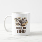 Mug Papa de Sheltie (mondes meilleurs) (Gauche)