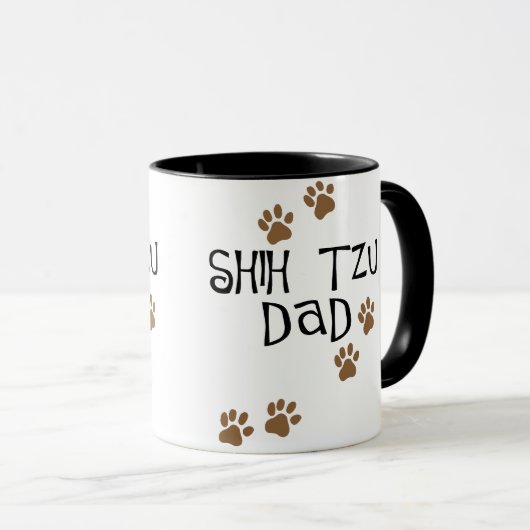 Mug Papa de Shih Tzu (Devant droit)