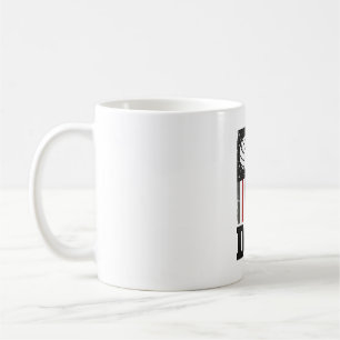 Mug Papa de volley Drapeau américain Gravure vintage D