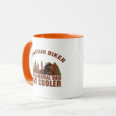 Mug Papa de VTT drôle (Devant gauche)