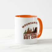 Mug Papa de VTT drôle (Devant droit)