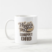 Mug Papa de whippet (mondes meilleurs) (Gauche)
