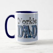 Mug PAPA de Yorkie (Gauche)