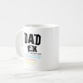 Mug Papa Définition de l'impôt Drôle de la paternité V (Devant gauche)