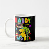 Mug Papa des deux rex garçon de 2 ans d'anniversaire d (Gauche)