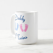 Mug Papa des jumeaux Empreintes (Devant gauche)