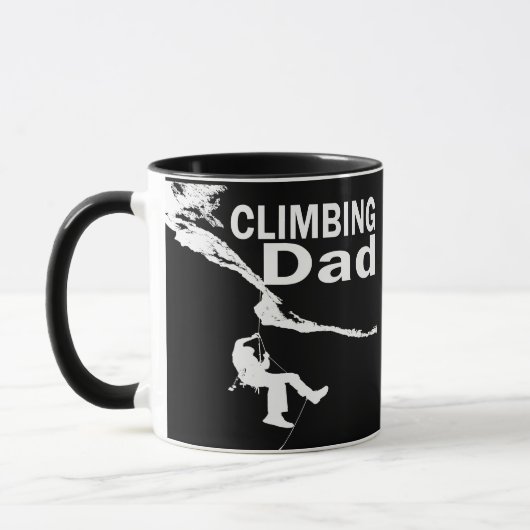 Mug Papa d'escalade de roche drôle (Gauche)