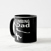 Mug Papa d'escalade de roche drôle (Devant gauche)