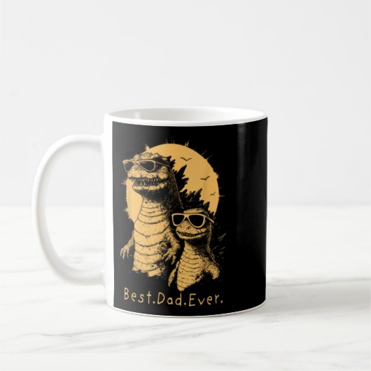 Mug Papa dinosaure drôle à jamais (Gauche)