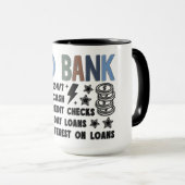 Mug Papa Drôle Banque (Devant droit)