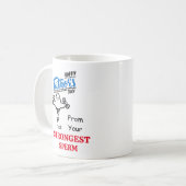 Mug Papa Drôle Bonne Fête des pères De Sperme Le Plus  (Devant gauche)