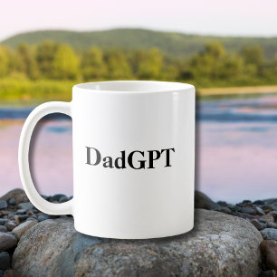 Mug Papa drôle d'anniversaire PapaGPT Propulsé par l'I