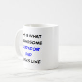 Mug papa du labrador, génial (Devant gauche)