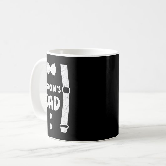 Mug Papa du marié père du marié T-shirt drôle mariage (Devant gauche)