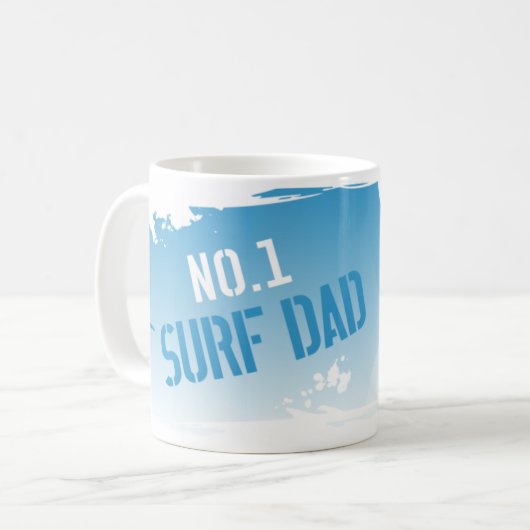 Mug Papa du surf No.1 (Devant gauche)