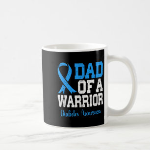 Mug Papa D'Un Guerrier T1D Sensibilisation au diabète