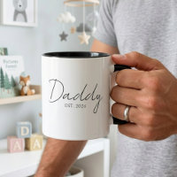 Papa élégant année EST design de script minimal po