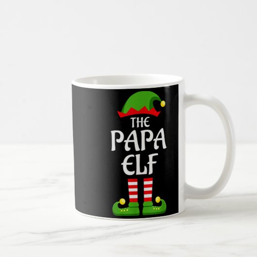 Mug Papa Elf Family Matching Group Christmas Dad (Droite)