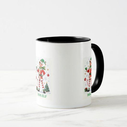 Mug “Papa Elf Magic in Every Sip” (Devant droit)