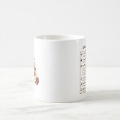 Mug Papa endormi mignon haricot de café (Centre)
