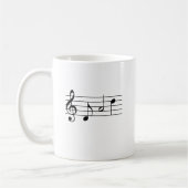Mug Papa épelé dans Music Notes (Gauche)