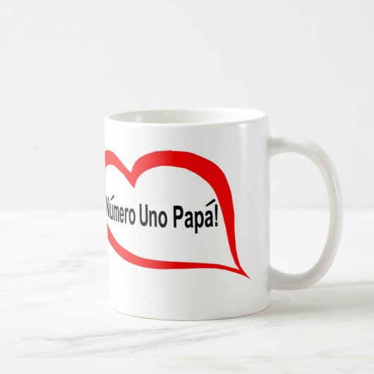 Mug Papa espagnol de l'ONU de numero (Droite)