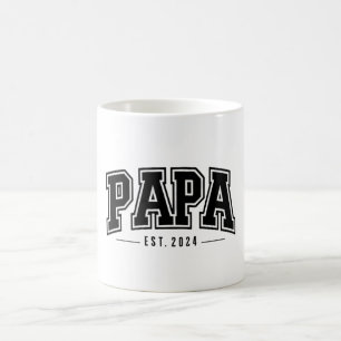 Mug Papa Est. 2024 - Célébration des nouveaux grands-p