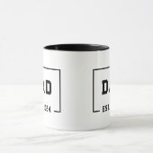 Mug Papa est 2024 Faire-part bébé promu à papa (Centre)