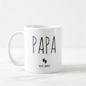 Mug Papa Est 2025 Nouveau papa Grossesse Parente Prosp (Gauche)