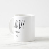 Mug Papa Est 2025 Nouveaux Parents Première Fois Papa (Devant gauche)
