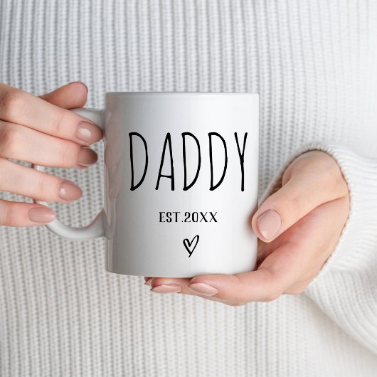 Mug Papa Est 2025 Nouveaux Parents Première Fois Papa
