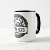 Mug Papa est mon héros (Devant droit)