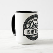 Mug Papa est mon héros (Devant gauche)