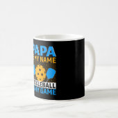 Mug Papa Est Mon Nom Pickleball Est Mon Jeu (Devant droit)