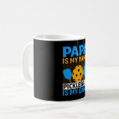 Mug Papa Est Mon Nom Pickleball Est Mon Jeu (Devant gauche)