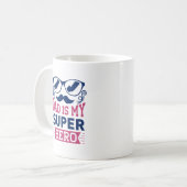 Mug Papa est mon super héros (Devant gauche)