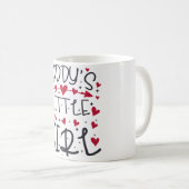 Mug Papa est petite fille (Devant droit)