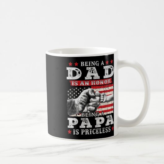 Mug Papa Est Un Honneur Etre Papa Est Un Père Sans Pri (Droite)