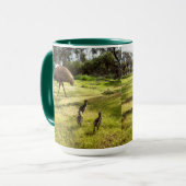 Mug Papa Et Bébé Emus, (Devant gauche)