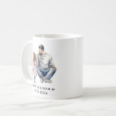 Mug Papa et filles personnalisées (12) (Devant gauche)