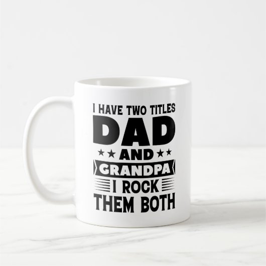 Mug Papa Et Grand-Père (Gauche)