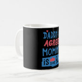 Mug Papa et I agree Maman est le patron (Devant gauche)