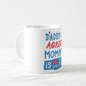 Mug Papa et I agree Maman est le patron (Devant gauche)